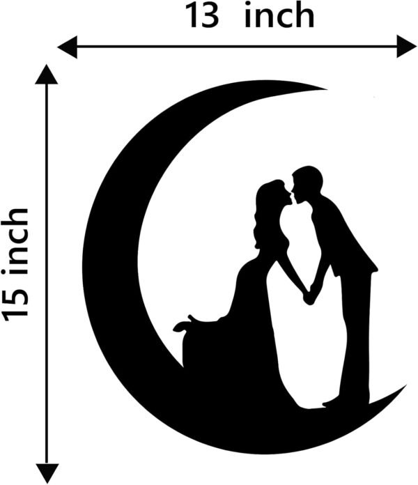 Couple on the Moon Wall Art – A Romantic Symbol of Love & Dreams