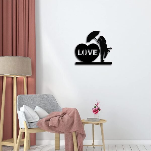 N-2 Couple Under Umbrella Wall Art – A Romantic Symbol of Love & Protection