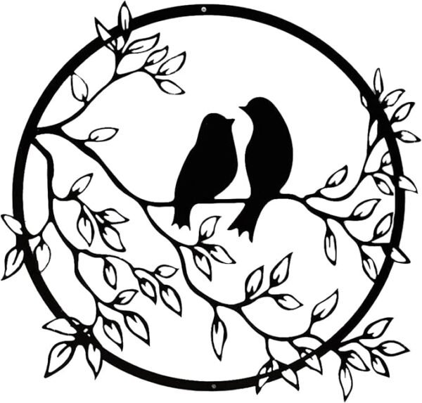 a-1 Birds On Branch - Wall Art - Decoration