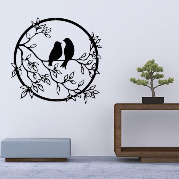 a-4 Birds On Branch - Wall Art - Decoration