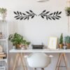 Elegant Wooden Olive Branch Leaf Wall Decor – Nature-Inspired Tree Leaf Art for Living Room