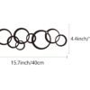 G-2 Rings Wall Decor – Minimalist Round Hanging Ornament for Living Room, Balcony, Garden, and Home