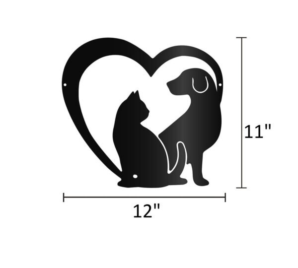 Q-1 Dog & Cat Wall Art – Black Wooden or Acrylic Pet Decor for Home, Perfect Gift for Pet Lovers