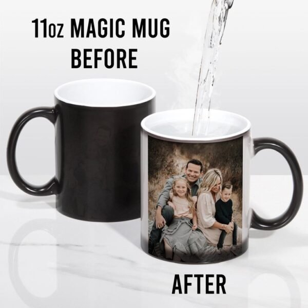 Invisible Image Reveal Magic Mug (Just Add Hot Liquid!) - A Unique Gift for Him/Her