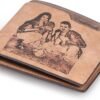 Engraved Leather Wallet & Key Ring: Add Your Photo, Custom Text, and Logo