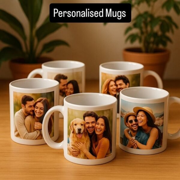 Personalized White Mug with Custom Name, Photo, Text & Logo – Perfect Gift for Any Occasion