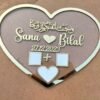 Nikah Thumb Plate with Names & Date - Unique Marriage Gift for Eternal Memories