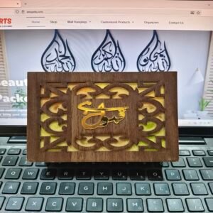 Premium Fancy Wooden Bid Box