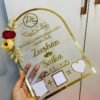 Nikah Thumb Plate with Names & Date - Unique Marriage Gift for Eternal Memories