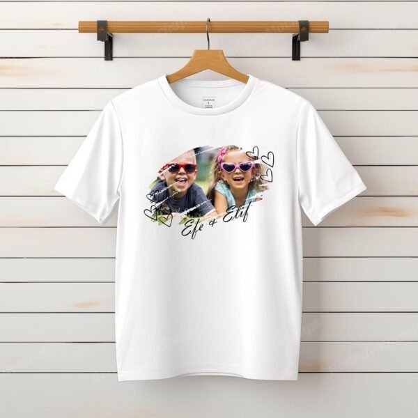 Unisex Custom Photo Tee, Personalized T-shirt, Custom Shirt, Custom Gift, Family Shirt Customized T-Shirt (Any Text, Any Picture, Any Design Just a Click Away)