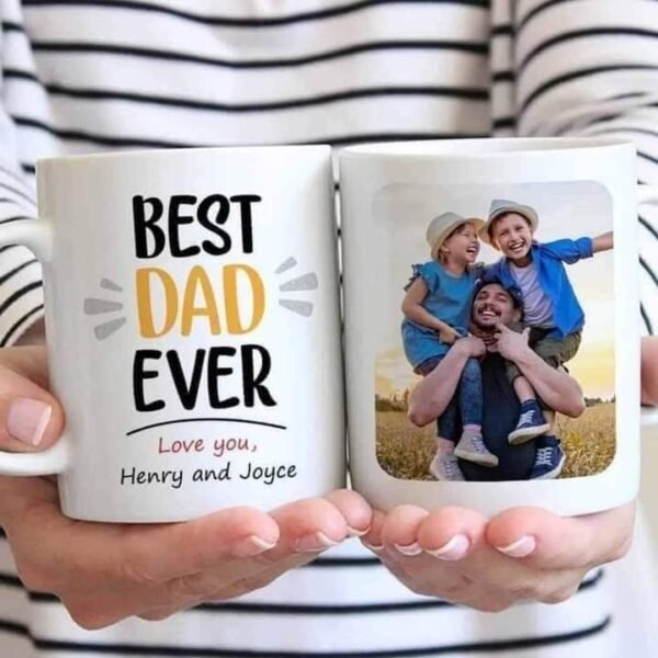 Personalized White Mug with Custom Name, Photo, Text & Logo – Perfect Gift for Any Occasion